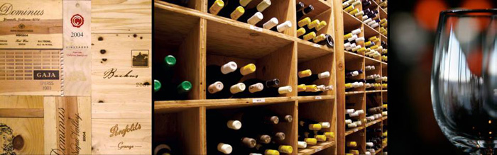 Wine cellar at Canlis