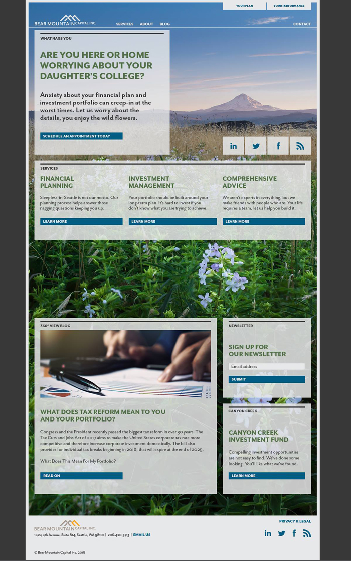 Homepage of BMC
